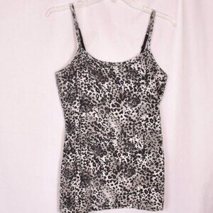 Lena Women's Animal Print Tank Bra Top Adjustable Straps Size Large